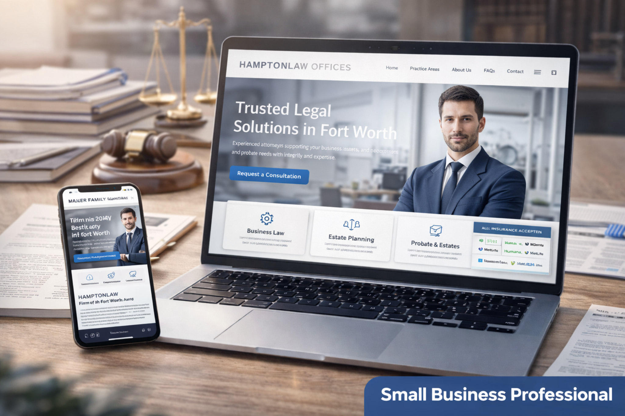 Small Business Professional website preview