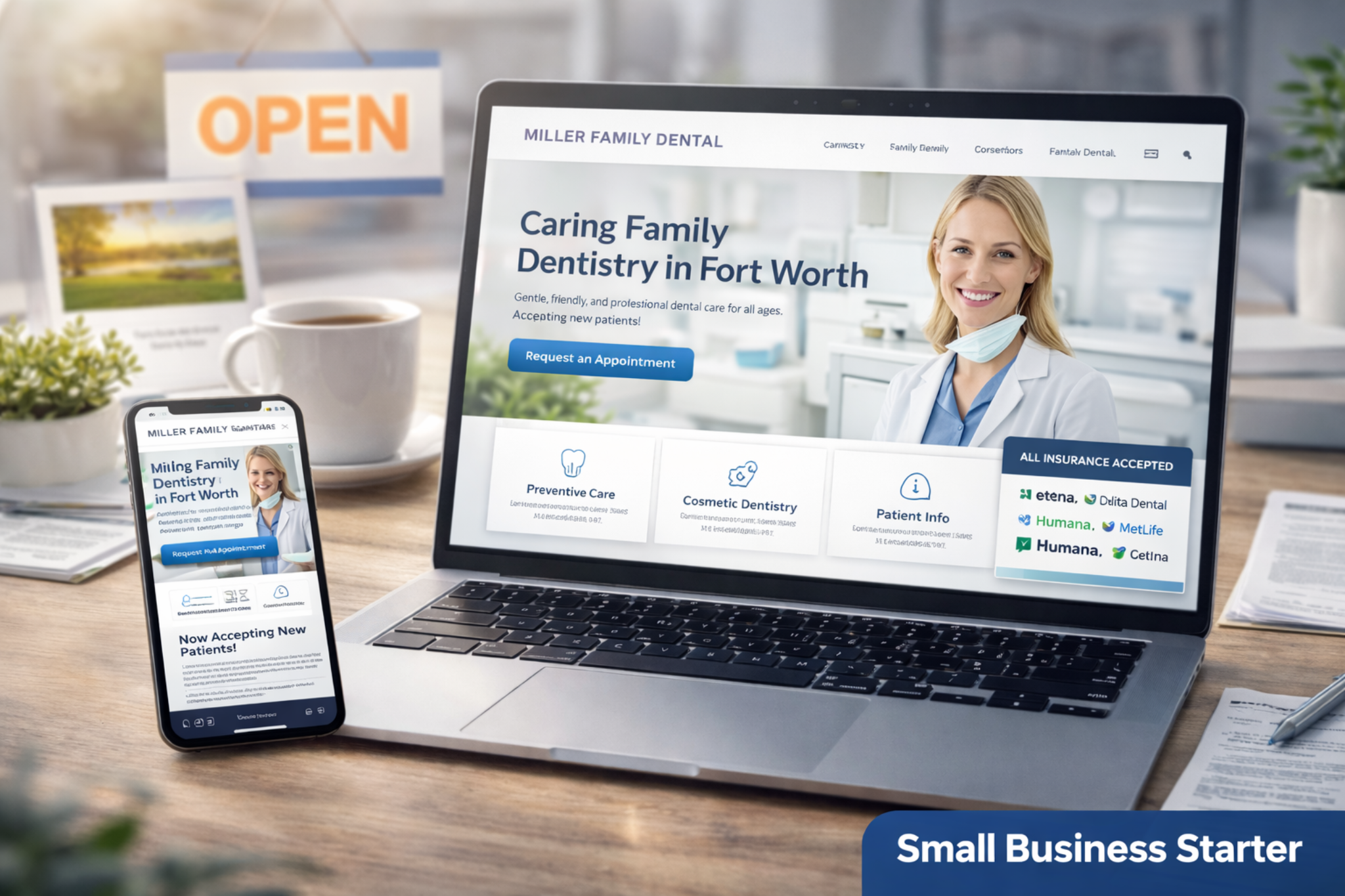 Small Business Starter website preview
