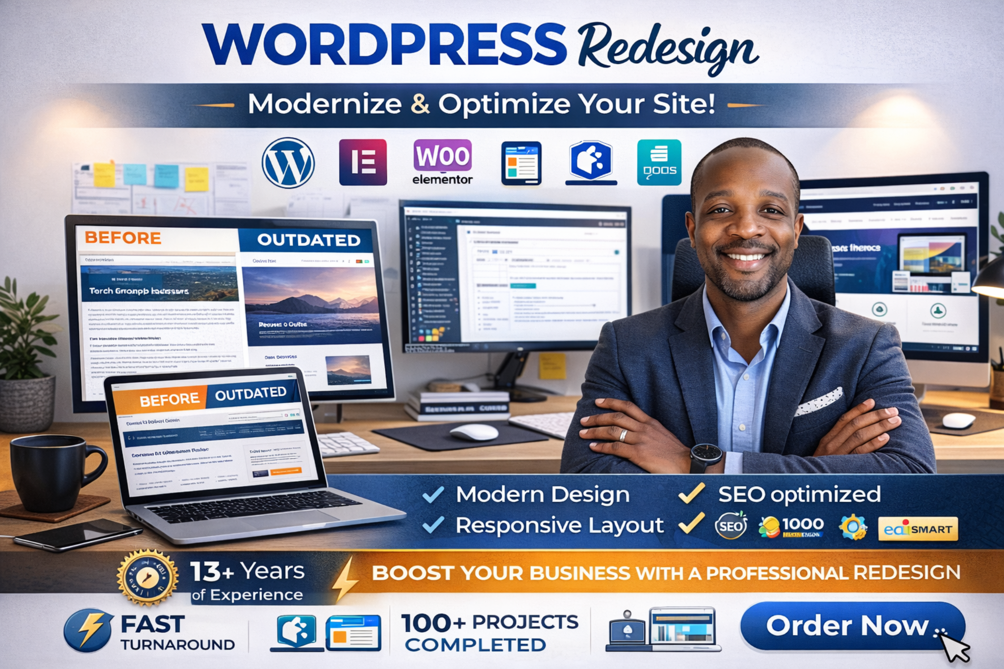 WordPress Place portfolio and website design proof